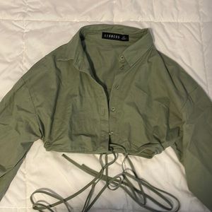 Urban Outfitters Crop Button Up